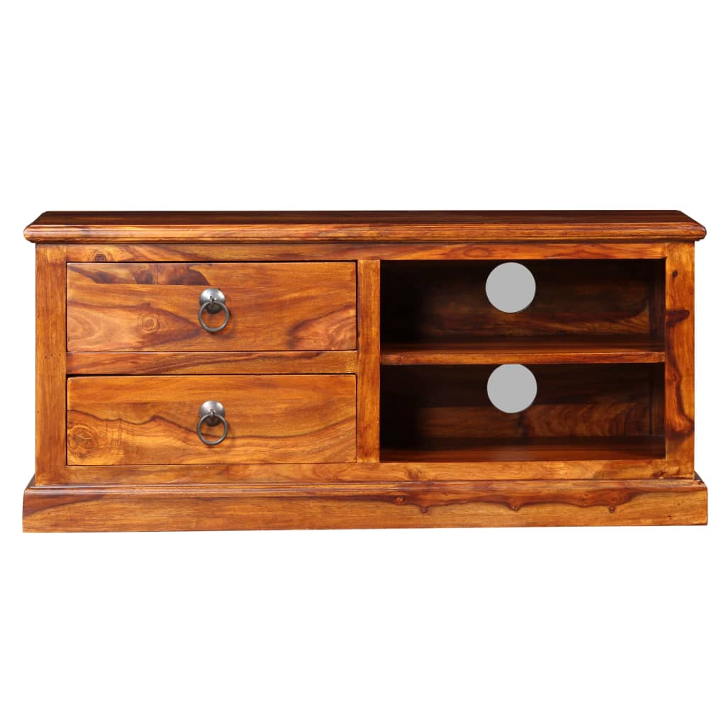 Tv-meubel 90x30x40 cm massief acaciahout is nu te koop bij PeponiXL, paradijselijk wonen!
