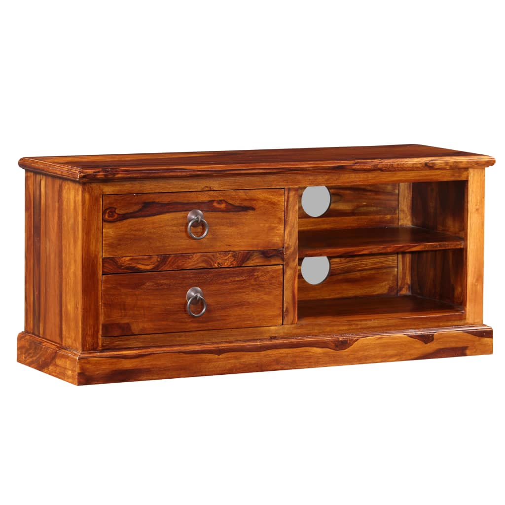Tv-meubel 90x30x40 cm massief acaciahout is nu te koop bij PeponiXL, paradijselijk wonen!