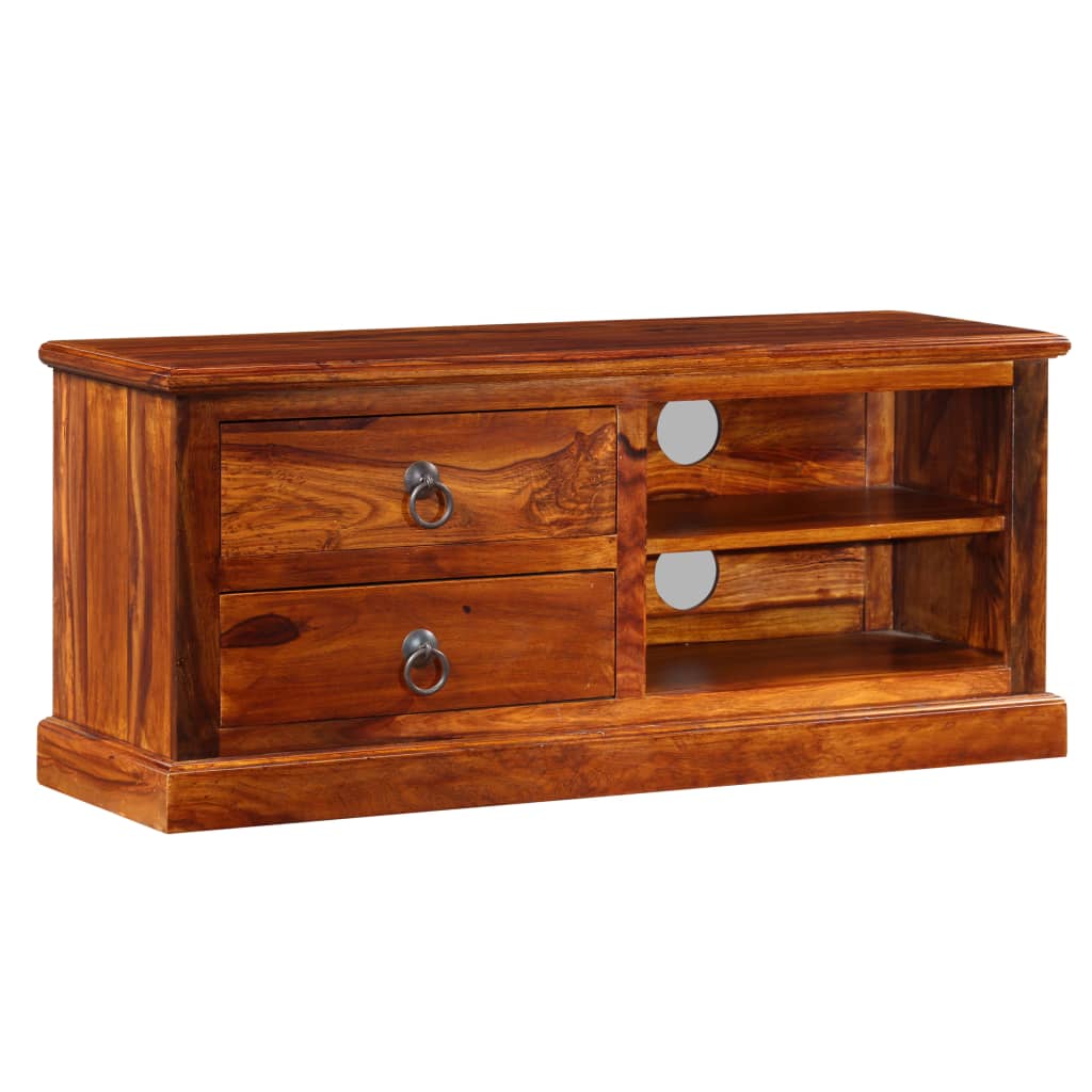 Tv-meubel 90x30x40 cm massief acaciahout is nu te koop bij PeponiXL, paradijselijk wonen!