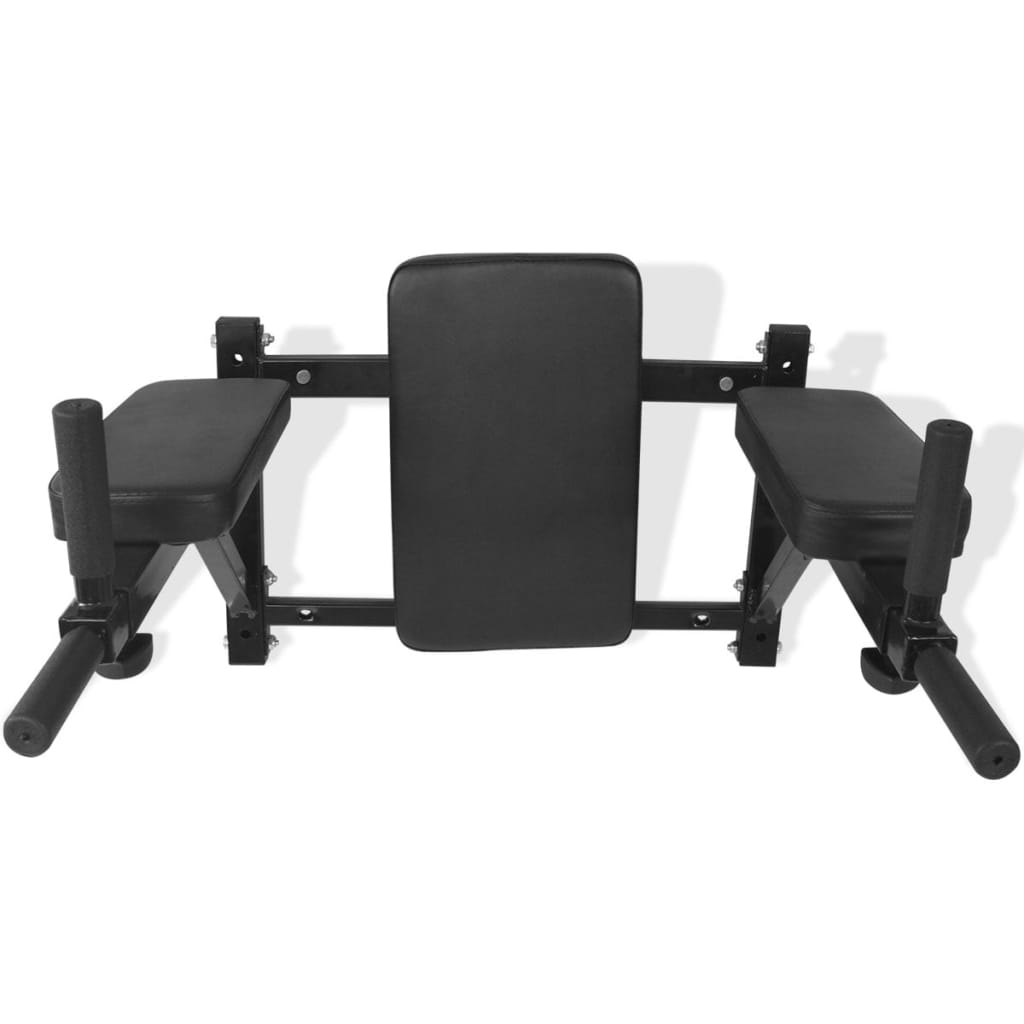 Dipstation fitnessapparaat wandgemonteerd zwart is nu te koop bij PeponiXL, paradijselijk wonen!