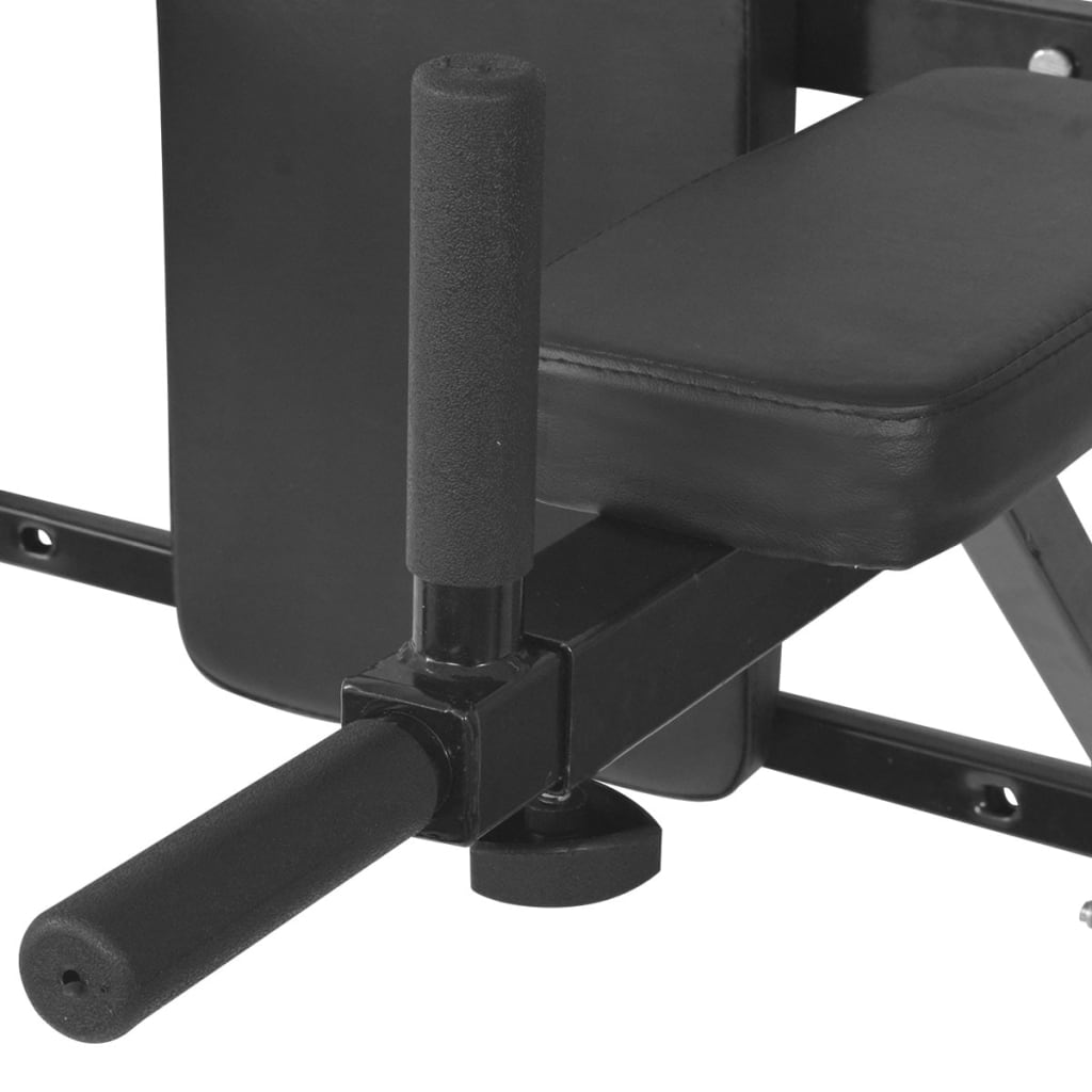 Dipstation fitnessapparaat wandgemonteerd zwart is nu te koop bij PeponiXL, paradijselijk wonen!