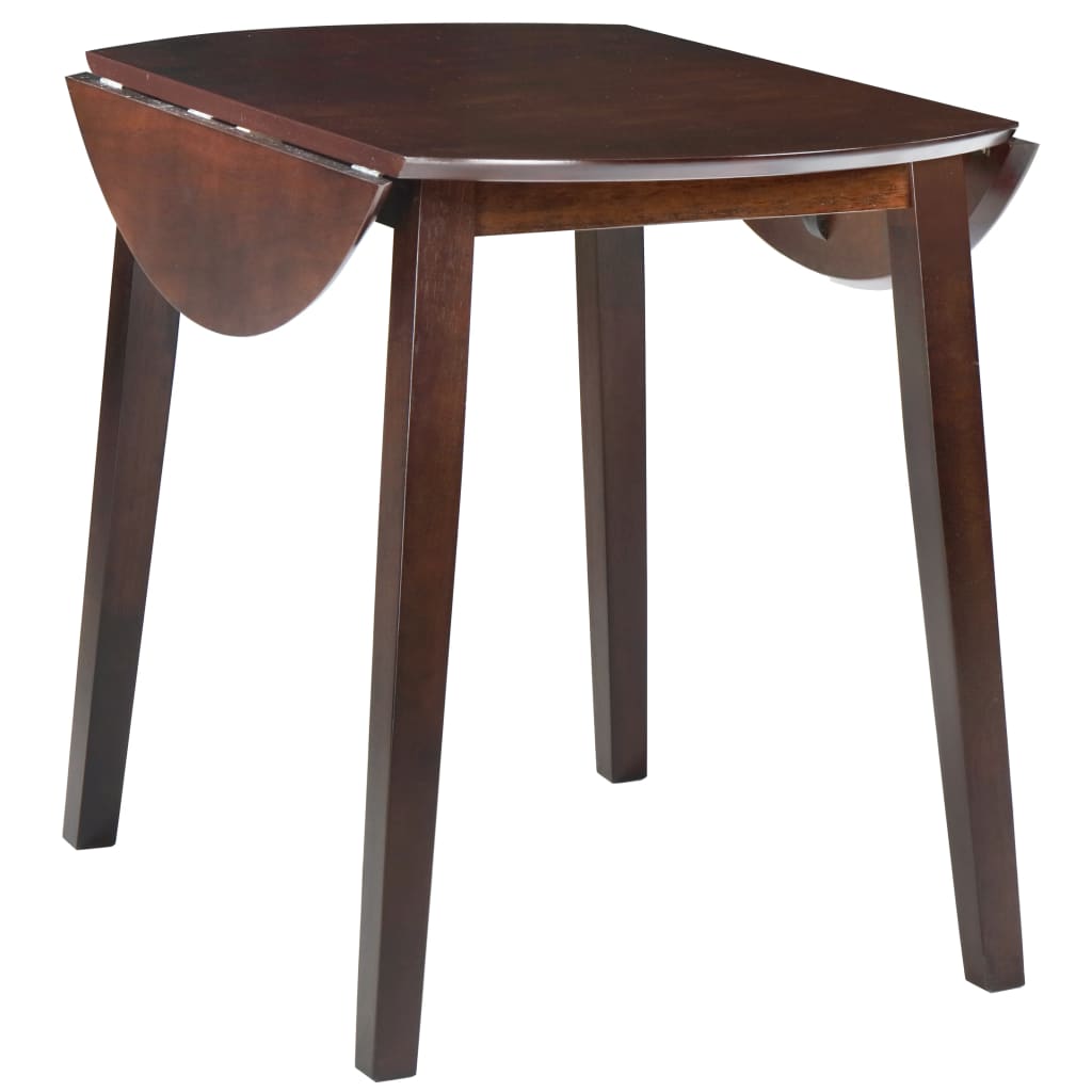 Eettafel inklapbaar rond MDF bruin is nu te koop bij PeponiXL, paradijselijk wonen!