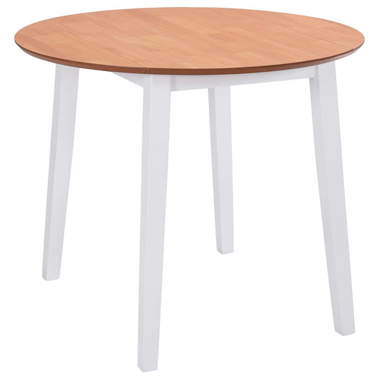Eettafel inklapbaar rond MDF wit is nu te koop bij PeponiXL, paradijselijk wonen!