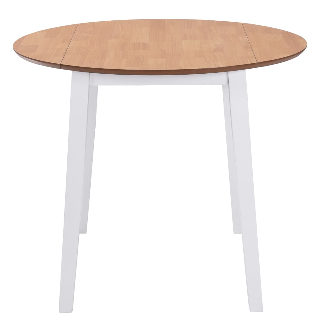 Eettafel inklapbaar rond MDF wit is nu te koop bij PeponiXL, paradijselijk wonen!