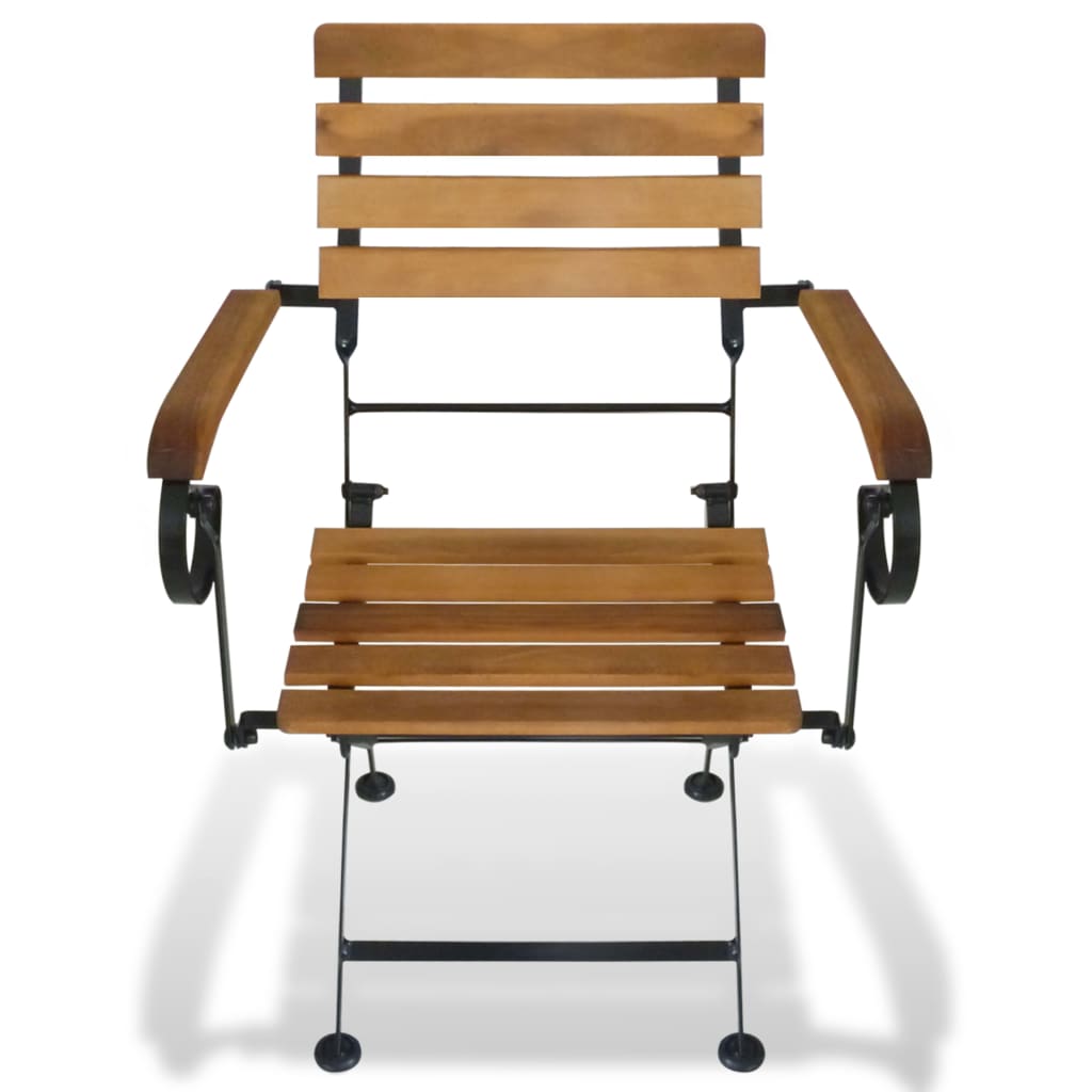 Tuinstoelen inklapbaar 2 st staal en massief acaciahout is nu te koop bij PeponiXL, paradijselijk wonen!