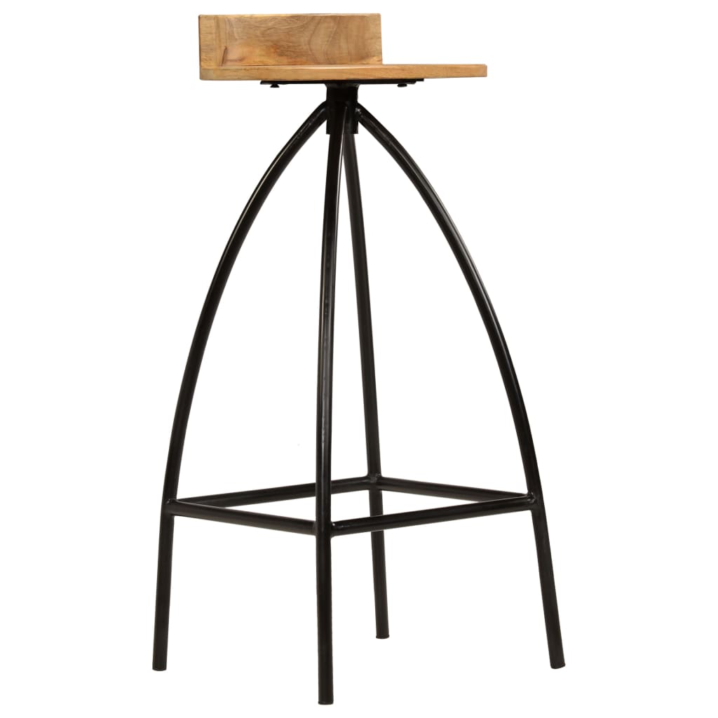 Barkrukken 2 st massief mangohout is nu te koop bij PeponiXL, paradijselijk wonen!