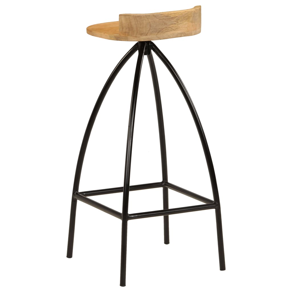 Barkrukken 2 st massief mangohout is nu te koop bij PeponiXL, paradijselijk wonen!