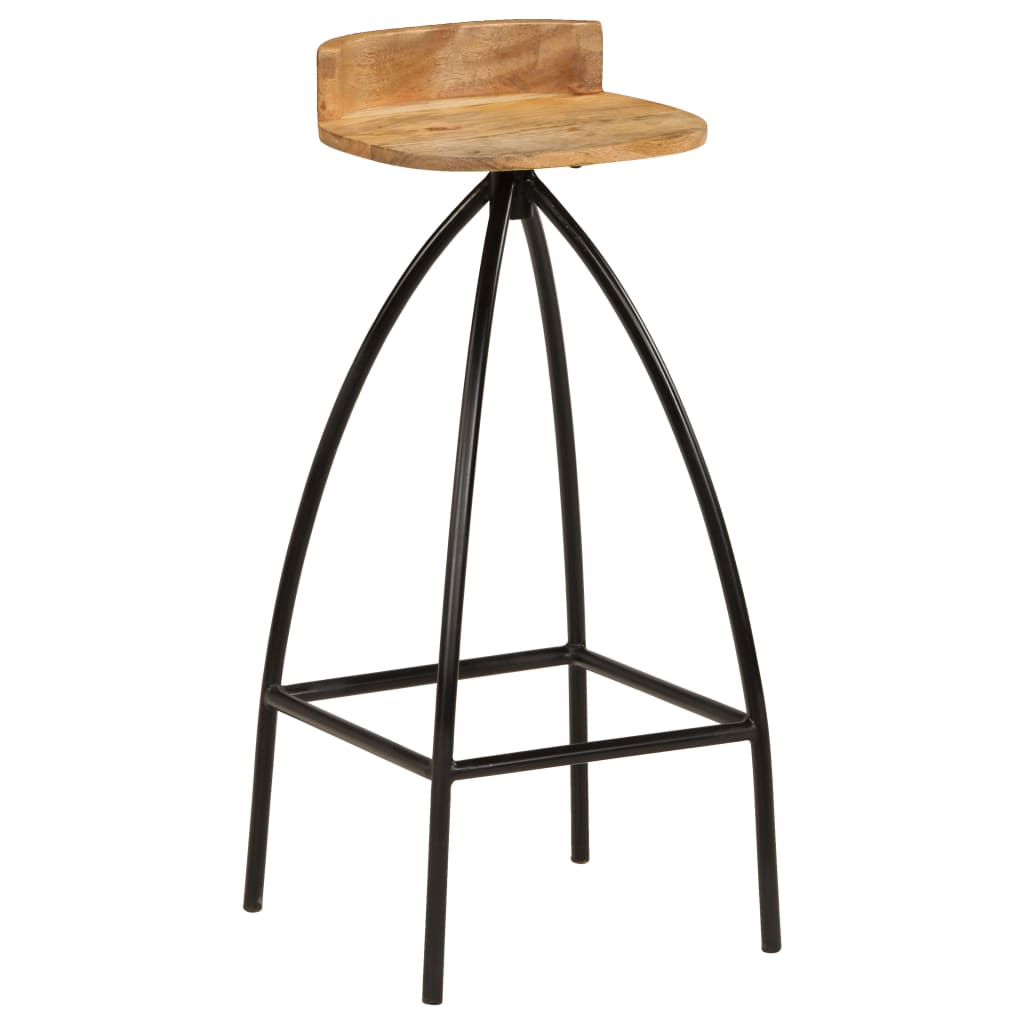 Barkrukken 2 st massief mangohout is nu te koop bij PeponiXL, paradijselijk wonen!