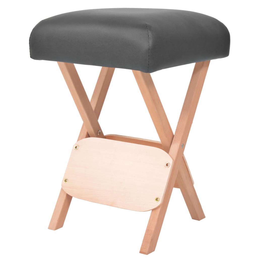 Massagekruk met 12 cm dikke zitting inklapbaar zwart is nu te koop bij PeponiXL, paradijselijk wonen!