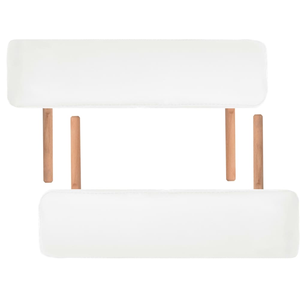Massagetafel 10 cm dik 2 zones inklapbaar wit is nu te koop bij PeponiXL, paradijselijk wonen!