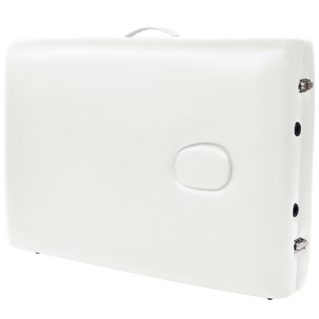 Massagetafel 10 cm dik 2 zones inklapbaar wit is nu te koop bij PeponiXL, paradijselijk wonen!
