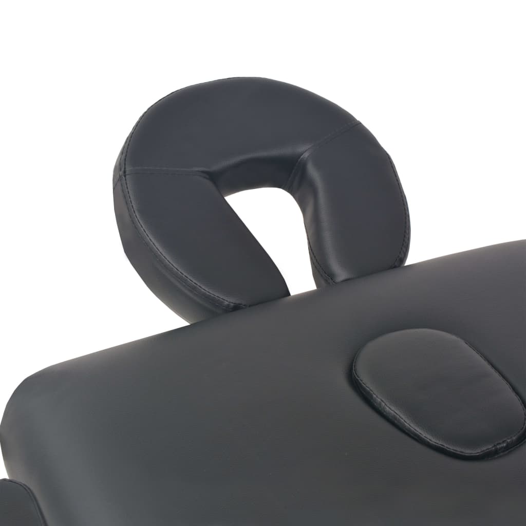 Massagetafel inklapbaar 2 zones 10 cm dik zwart is nu te koop bij PeponiXL, paradijselijk wonen!