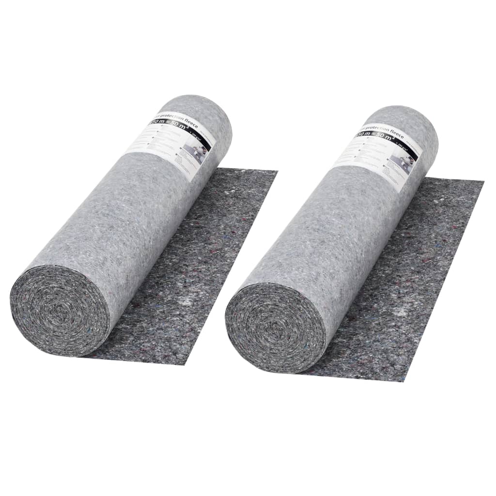 Schildersvlies anti-slip 50 m 280 g/m² grijs 2 st is nu te koop bij PeponiXL, paradijselijk wonen!