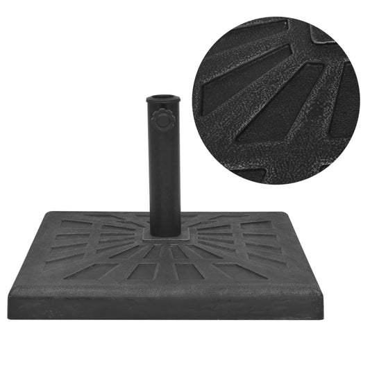 Parasolvoet vierkant 12 kg hars zwart is nu te koop bij PeponiXL, paradijselijk wonen!