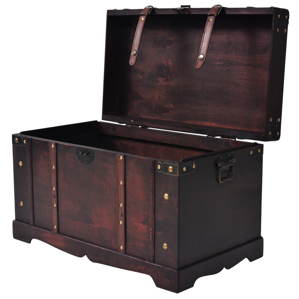 Schatkist vintage stijl 66x38x40 cm hout is nu te koop bij PeponiXL, paradijselijk wonen!