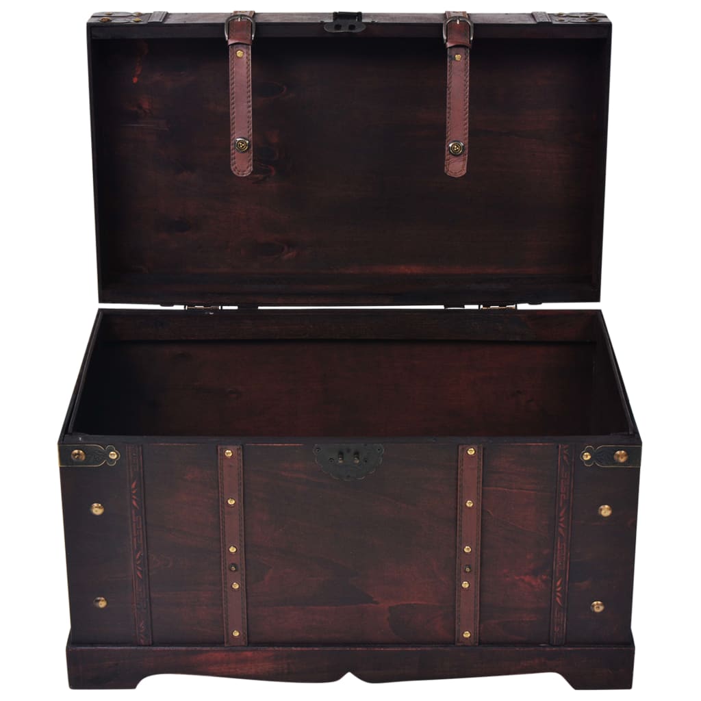 Schatkist vintage stijl 66x38x40 cm hout is nu te koop bij PeponiXL, paradijselijk wonen!
