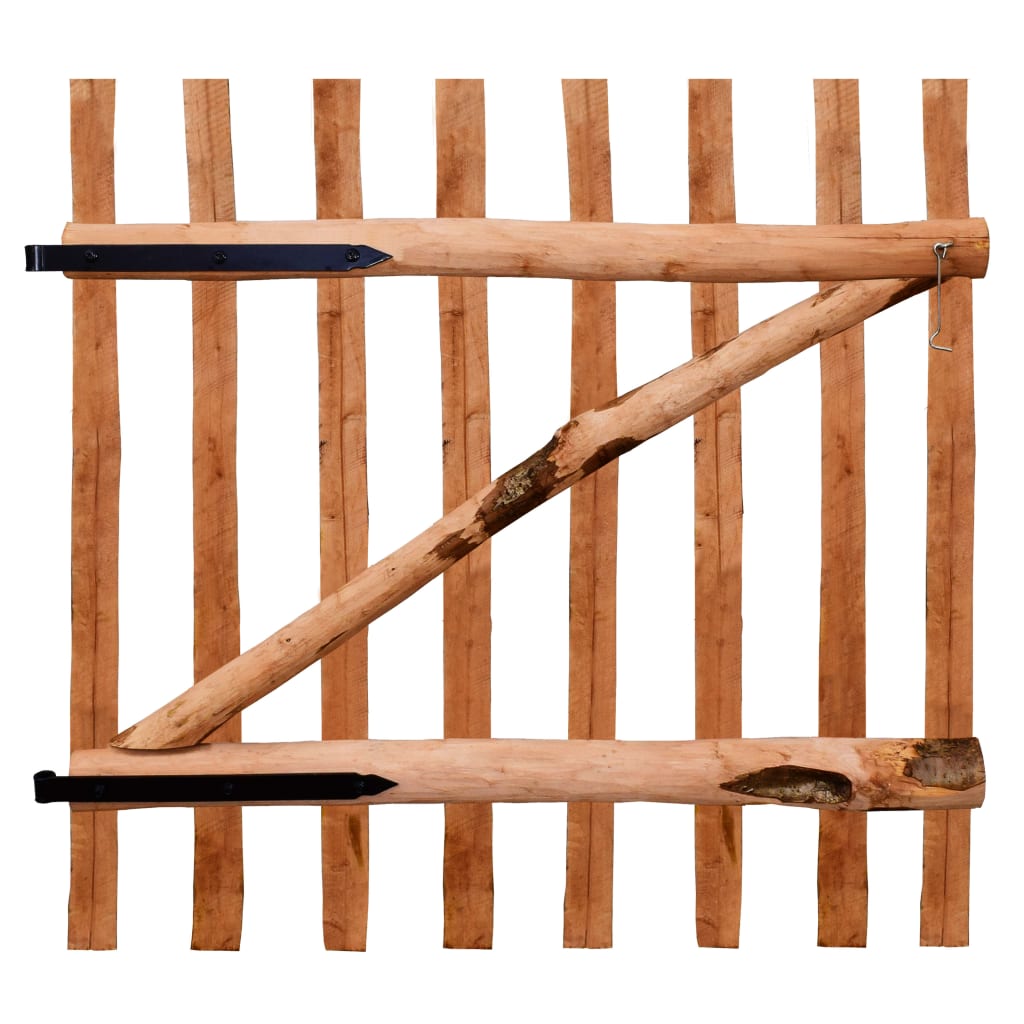 Poort enkel 100x100 cm geïmpregneerd hazelaarhout is nu te koop bij PeponiXL, paradijselijk wonen!