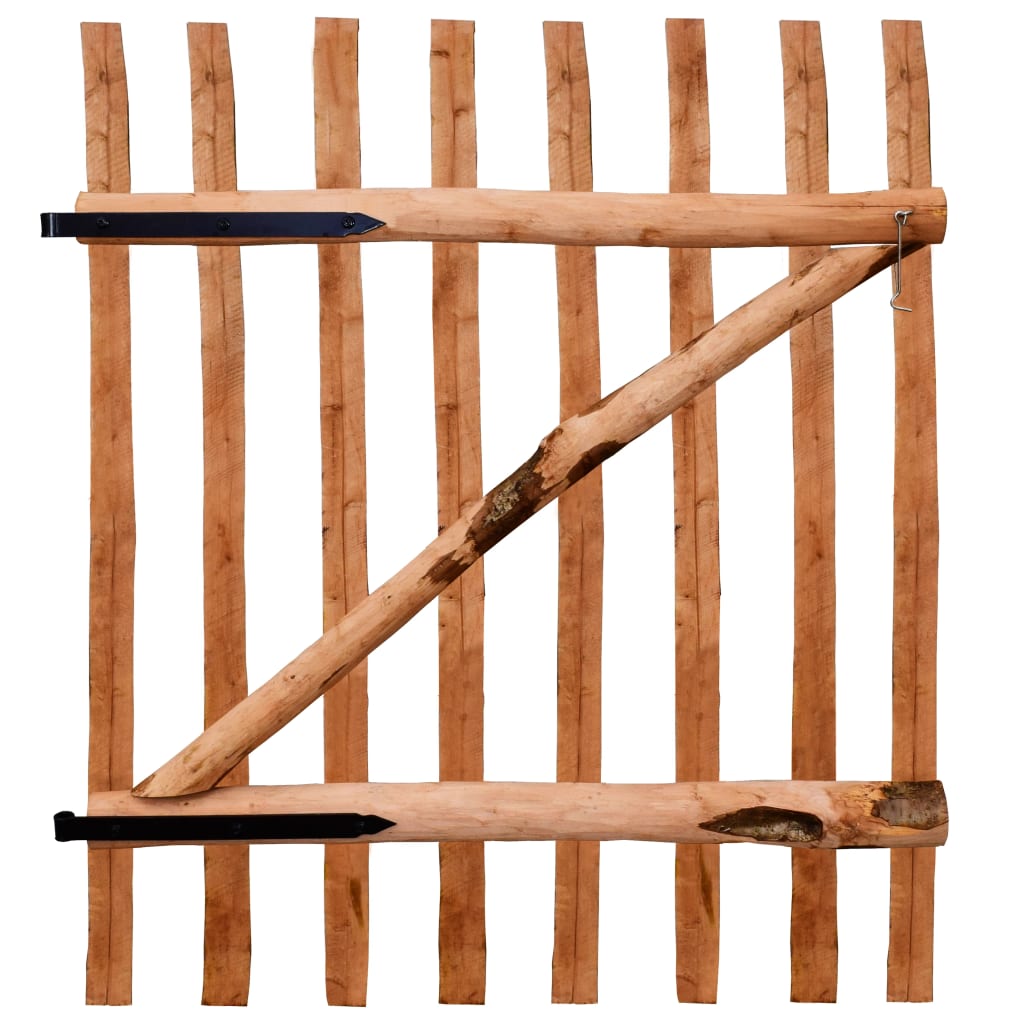 Poort enkel 100x120 cm geïmpregneerd hazelaarhout is nu te koop bij PeponiXL, paradijselijk wonen!