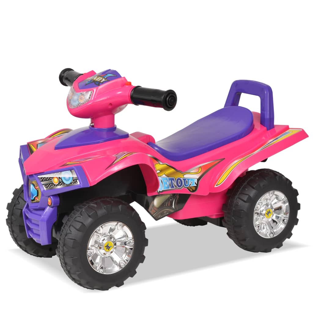 Loopquad met licht en geluid roze en paars is nu te koop bij PeponiXL, paradijselijk wonen!