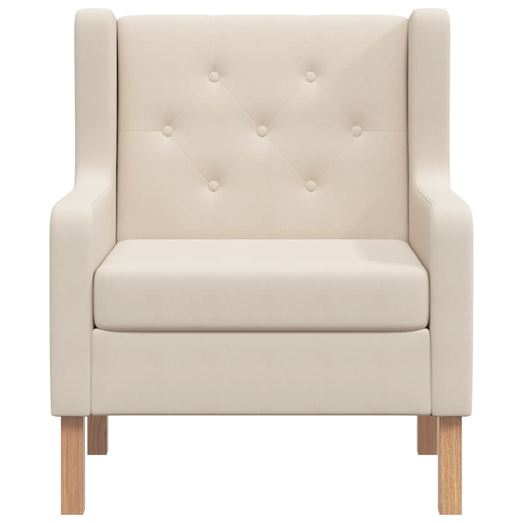 Fauteuil stof crèmewit is nu te koop bij PeponiXL, paradijselijk wonen!
