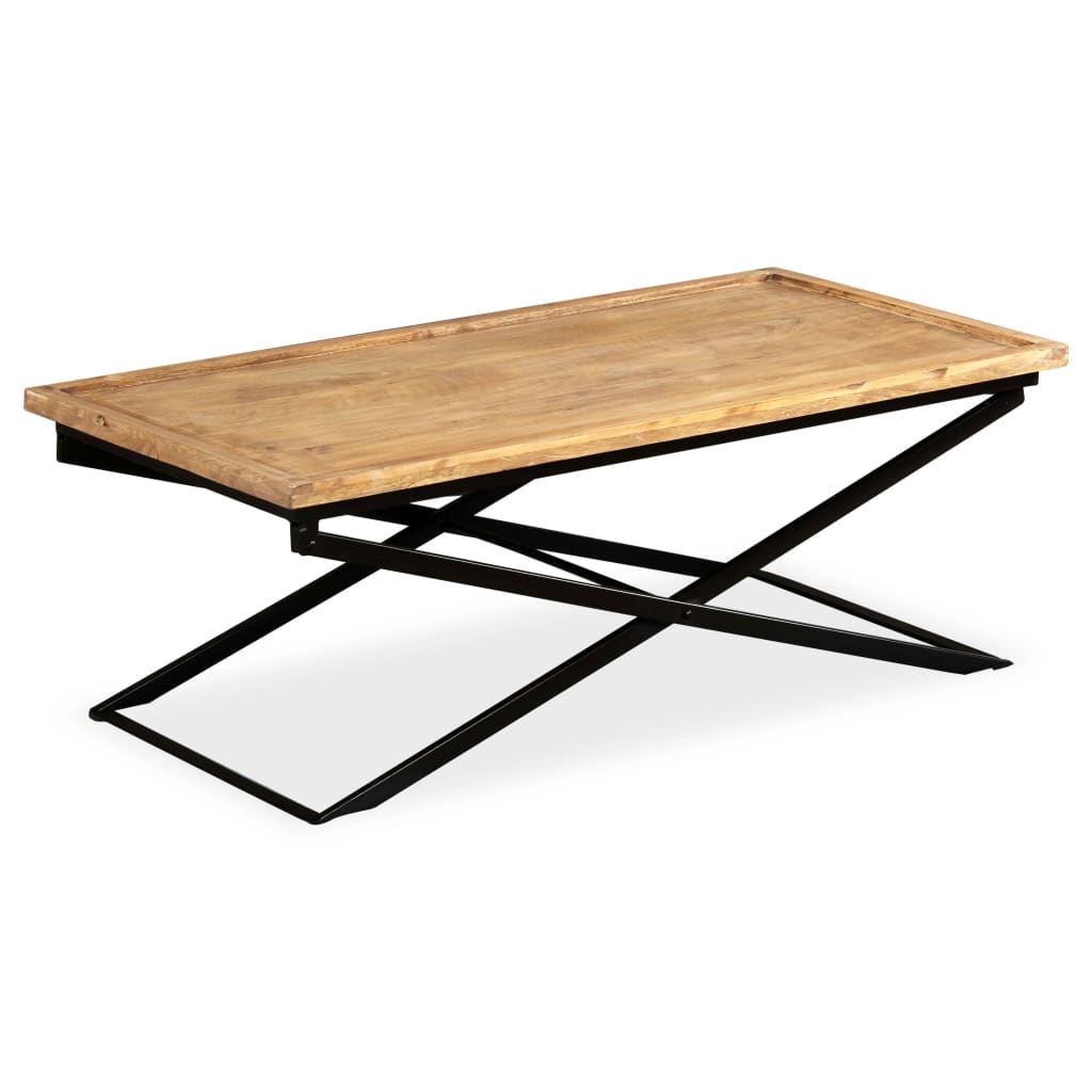 Salontafel 110x55x42 cm massief mangohout is nu te koop bij PeponiXL, paradijselijk wonen!