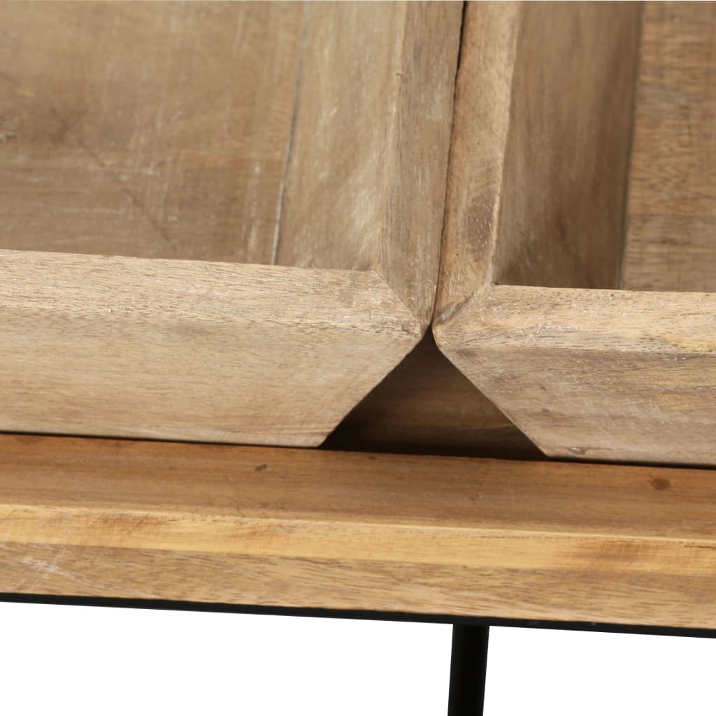 Salontafel 110x55x42 cm massief mangohout is nu te koop bij PeponiXL, paradijselijk wonen!