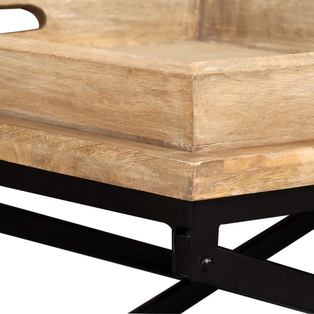 Salontafel 110x55x42 cm massief mangohout is nu te koop bij PeponiXL, paradijselijk wonen!