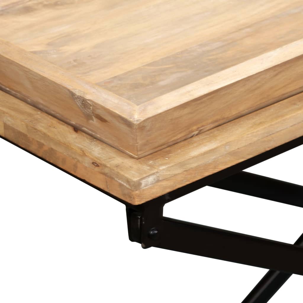 Salontafel 110x55x42 cm massief mangohout is nu te koop bij PeponiXL, paradijselijk wonen!