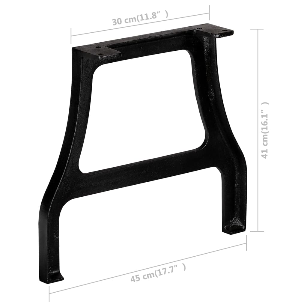 Salontafelpoten 2 st A-frame gietijzer is nu te koop bij PeponiXL, paradijselijk wonen!