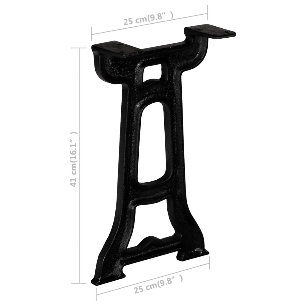 Bankpoten 2 st Y-frame gietijzer is nu te koop bij PeponiXL, paradijselijk wonen!