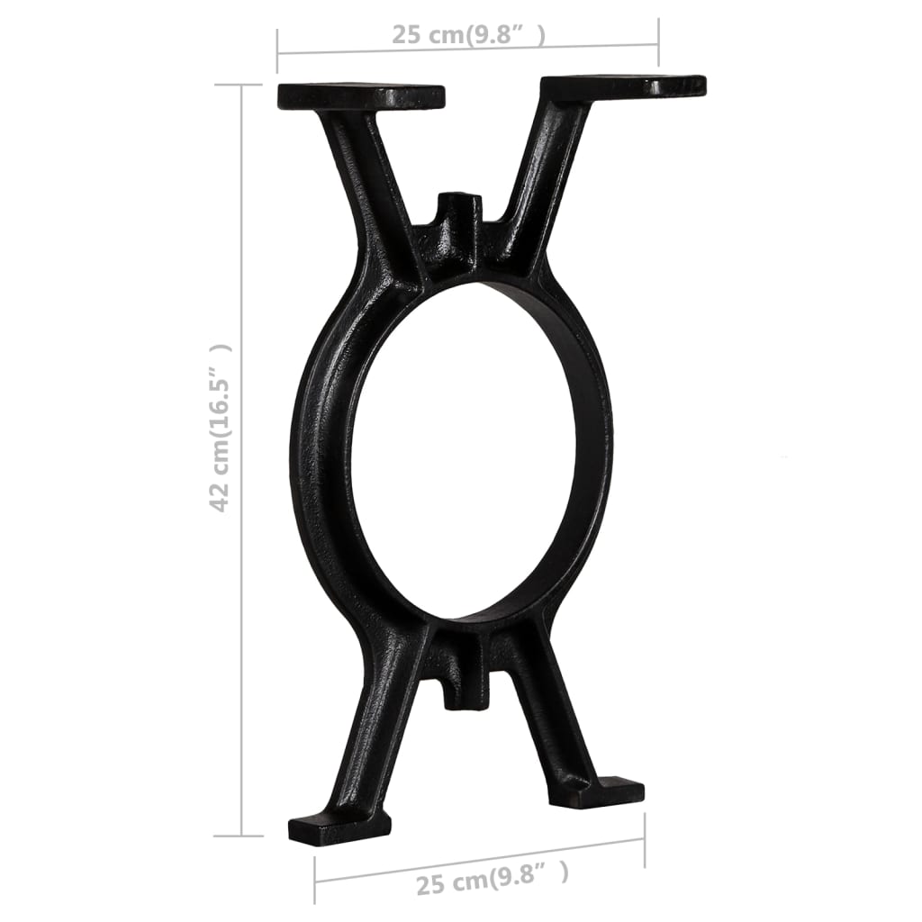 Bankpoten 2 st O-frame gietijzer is nu te koop bij PeponiXL, paradijselijk wonen!