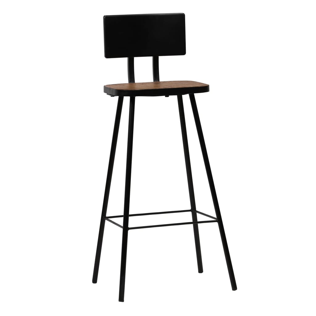 Barkrukken 4 st massief gerecycled hout is nu te koop bij PeponiXL, paradijselijk wonen!