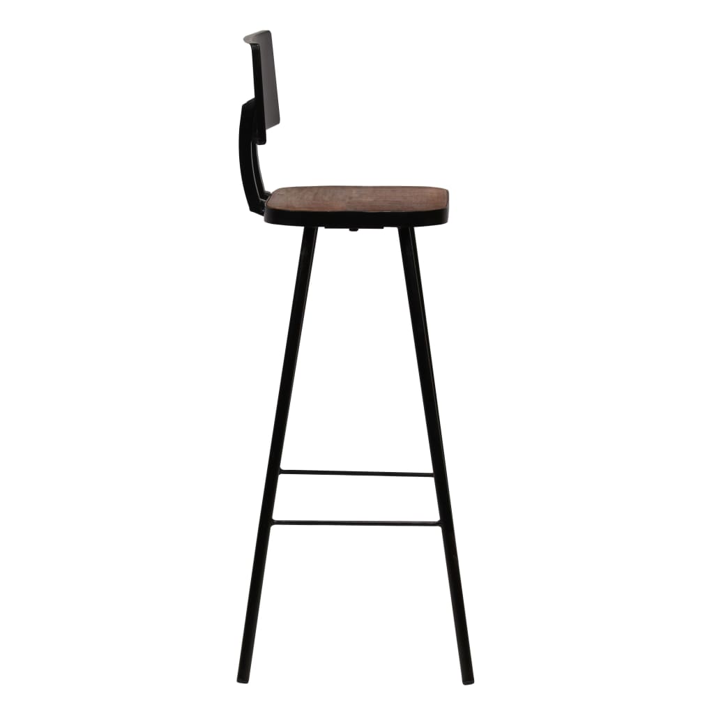 Barkrukken 4 st massief gerecycled hout is nu te koop bij PeponiXL, paradijselijk wonen!