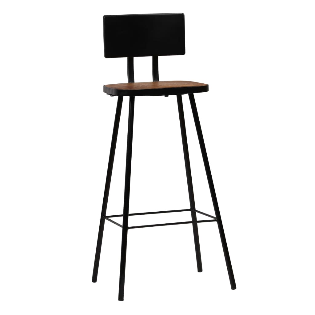 Barkrukken 4 st massief gerecycled hout is nu te koop bij PeponiXL, paradijselijk wonen!