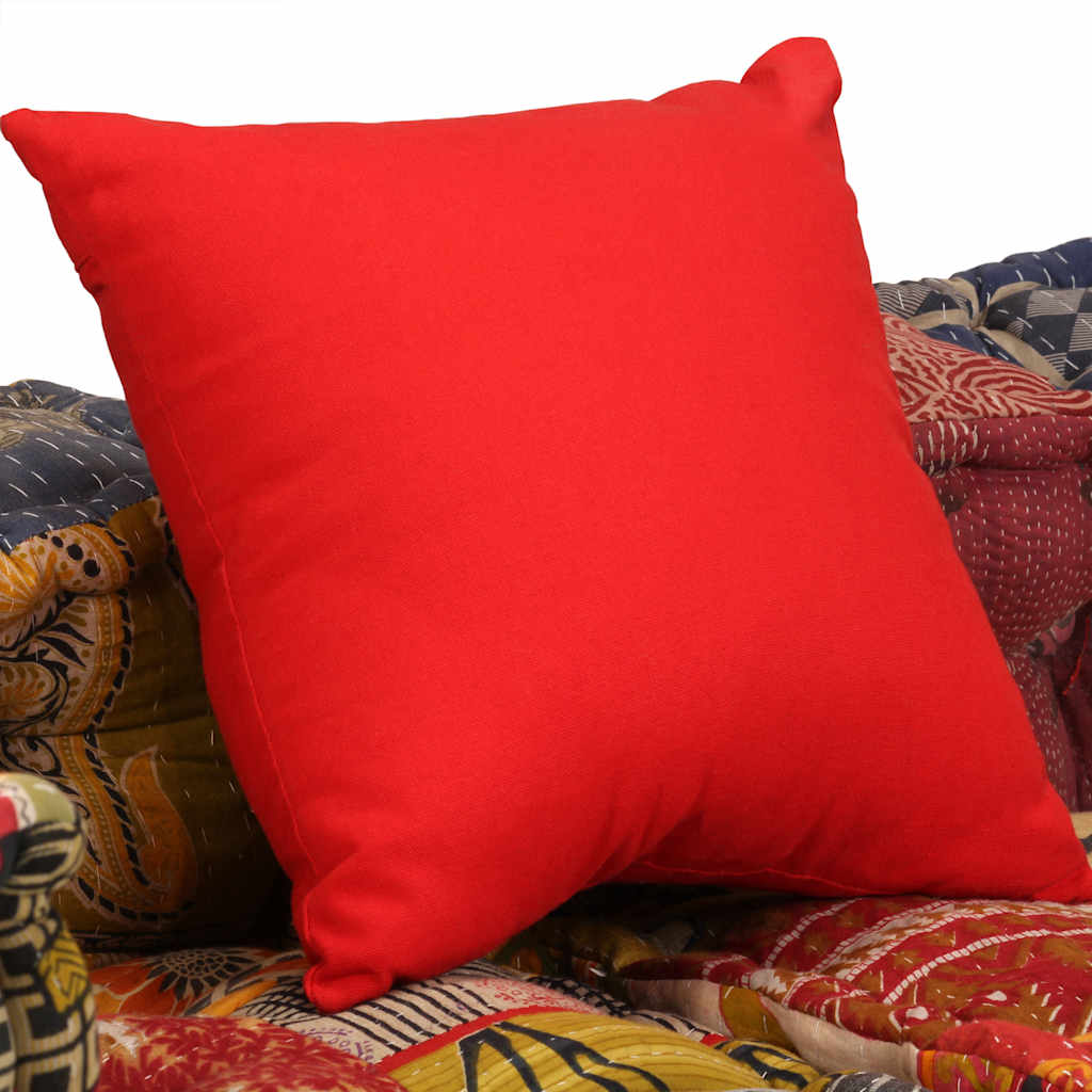 Poef tweezits modulair stof patchwork is nu te koop bij PeponiXL, paradijselijk wonen!