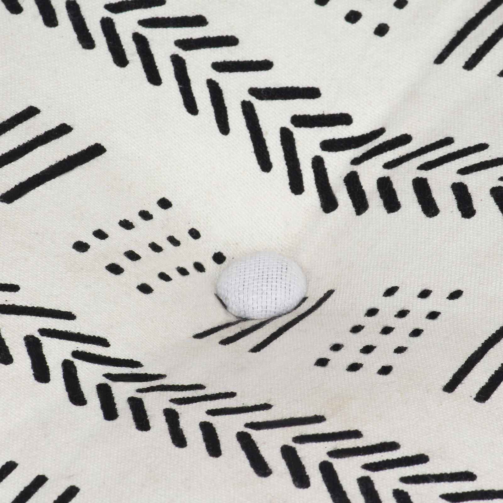 Pouffes Geometrisch Grijs en Wit 40 x 40 x 40 cm Stof is nu te koop bij PeponiXL, paradijselijk wonen!