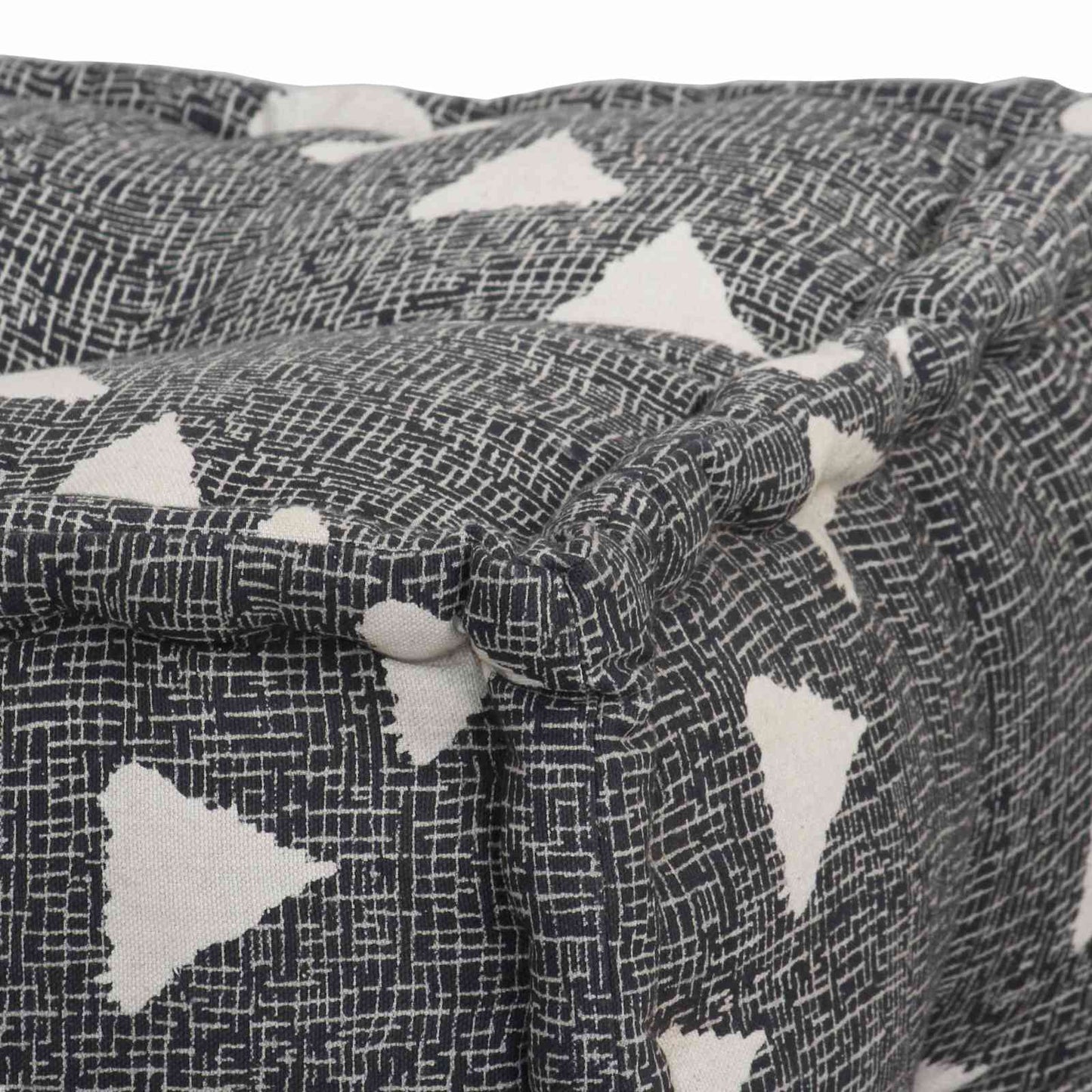 Pouffes Geometrisch Grijs en Wit 40 x 40 x 40 cm Stof is nu te koop bij PeponiXL, paradijselijk wonen!