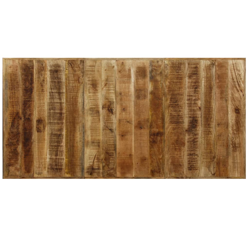 Eettafel 180 cm massief mangohout en stalen kruis is nu te koop bij PeponiXL, paradijselijk wonen!