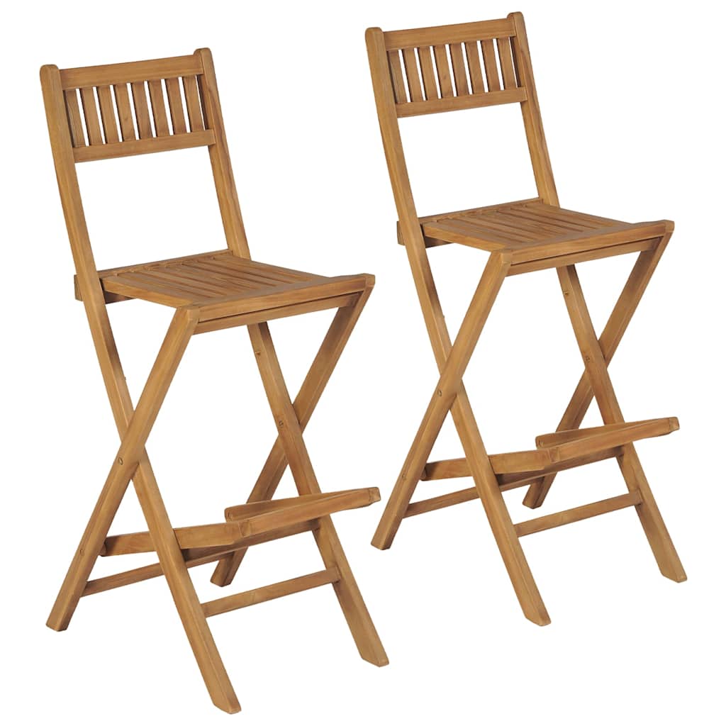 Tuinbarkrukken inklapbaar 2 st massief teakhout is nu te koop bij PeponiXL, paradijselijk wonen!