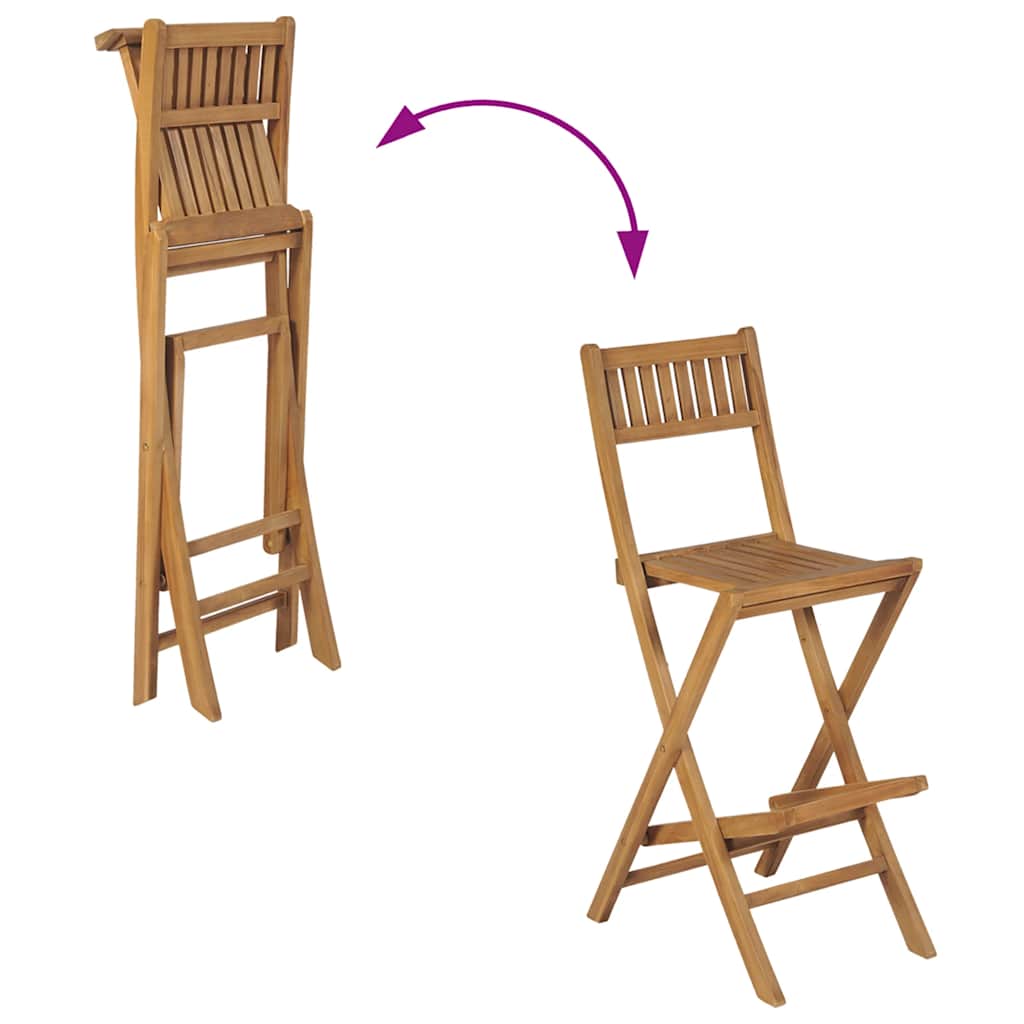 Tuinbarkrukken inklapbaar 2 st massief teakhout is nu te koop bij PeponiXL, paradijselijk wonen!