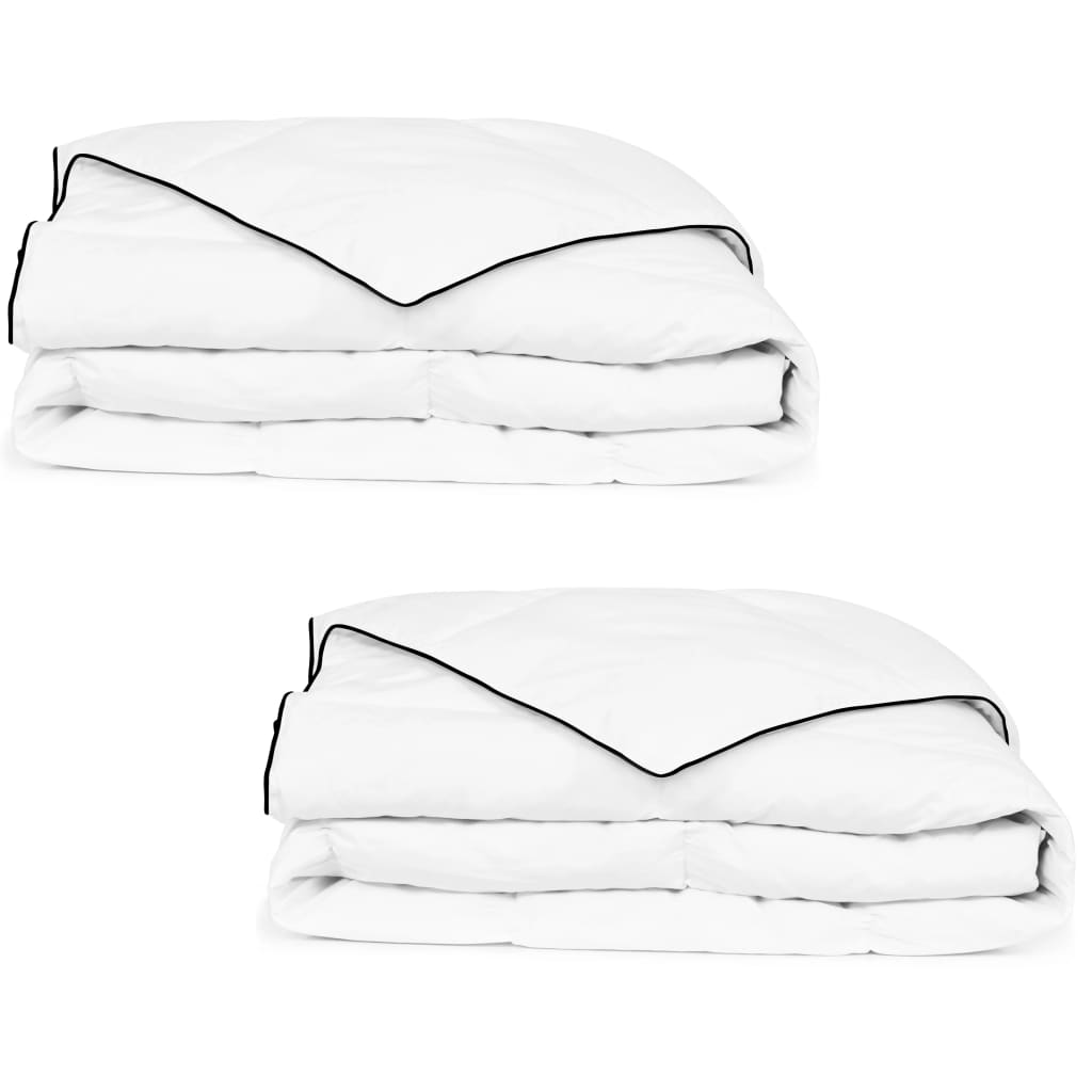 Winterdekbedden 2 st 155x220 cm dons is nu te koop bij PeponiXL, paradijselijk wonen!