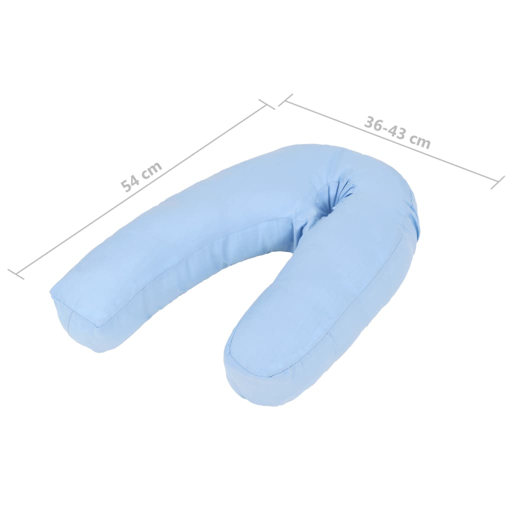 Zwangerschapskussen J-vormig 54x(36-43) cm blauw is nu te koop bij PeponiXL, paradijselijk wonen!