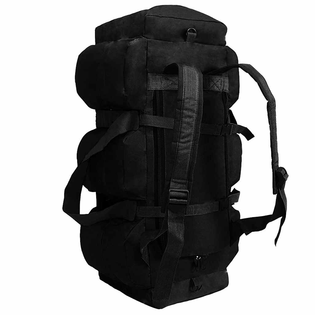 Plunjezak 3-in-1 legerstijl 45 L zwart is nu te koop bij PeponiXL, paradijselijk wonen!