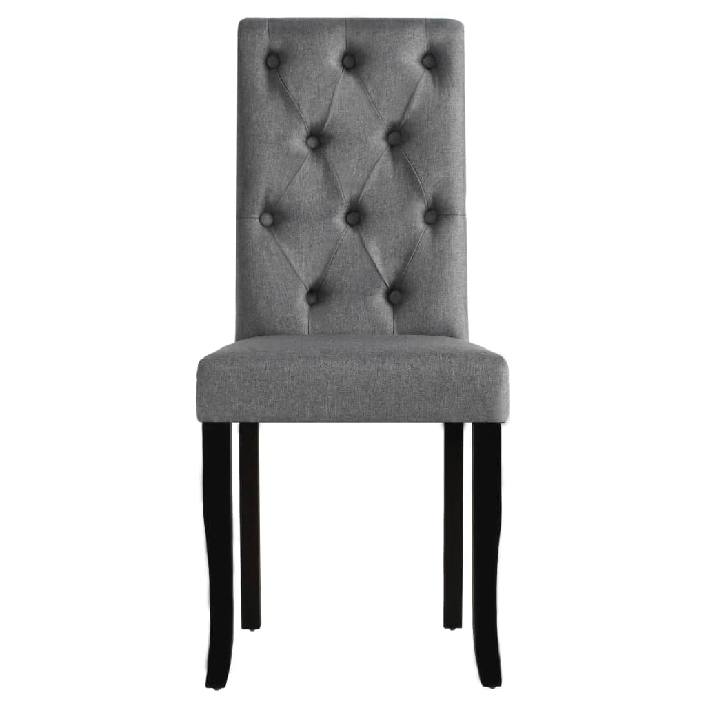 Eetkamerstoelen 2 st stof donkergrijs is nu te koop bij PeponiXL, paradijselijk wonen!