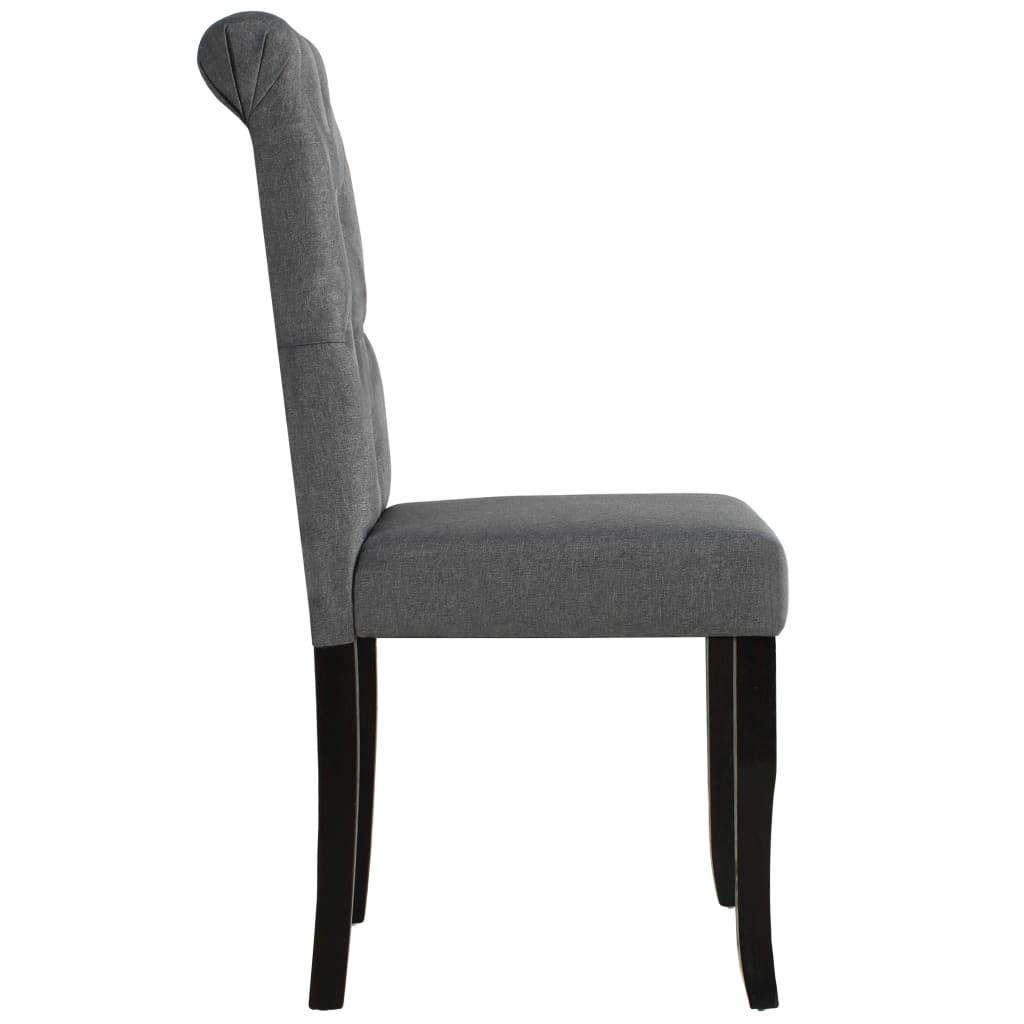 Eetkamerstoelen 2 st stof donkergrijs is nu te koop bij PeponiXL, paradijselijk wonen!