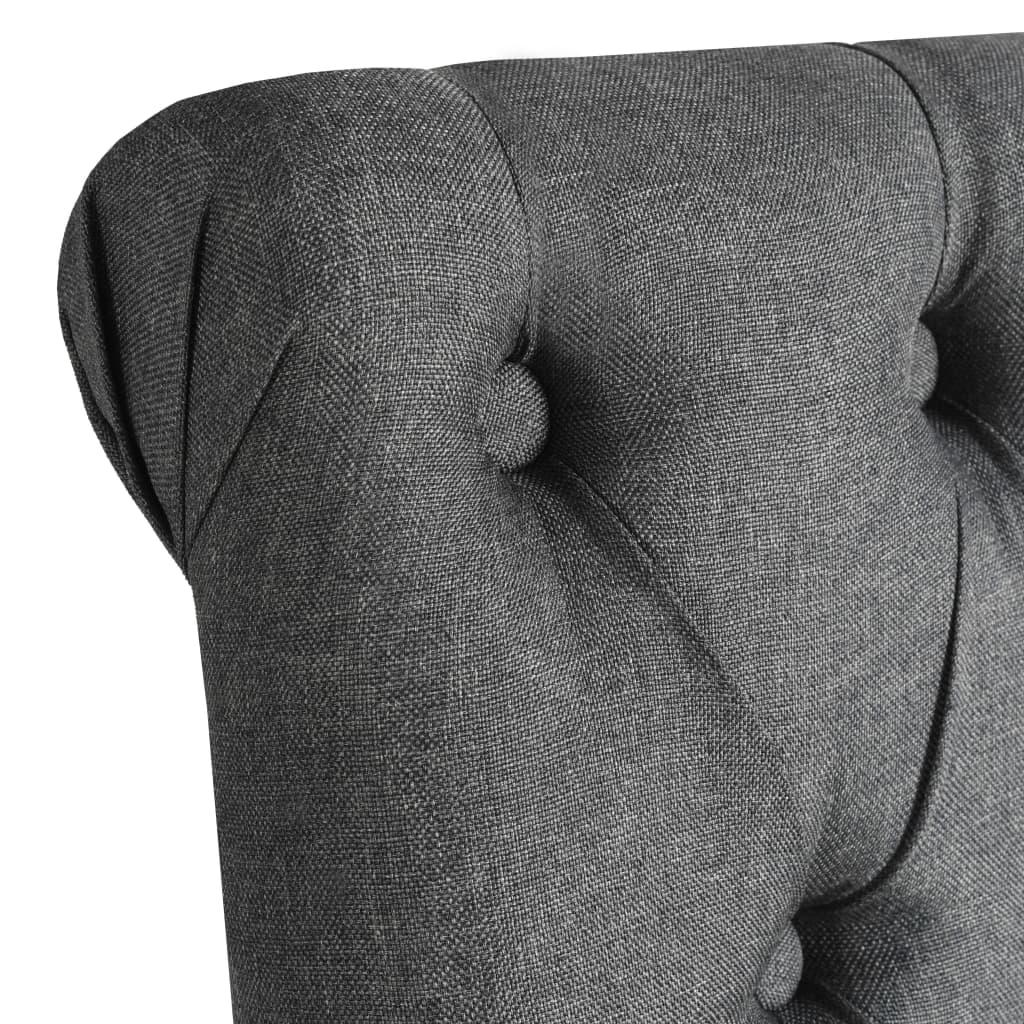 Eetkamerstoelen 2 st stof donkergrijs is nu te koop bij PeponiXL, paradijselijk wonen!