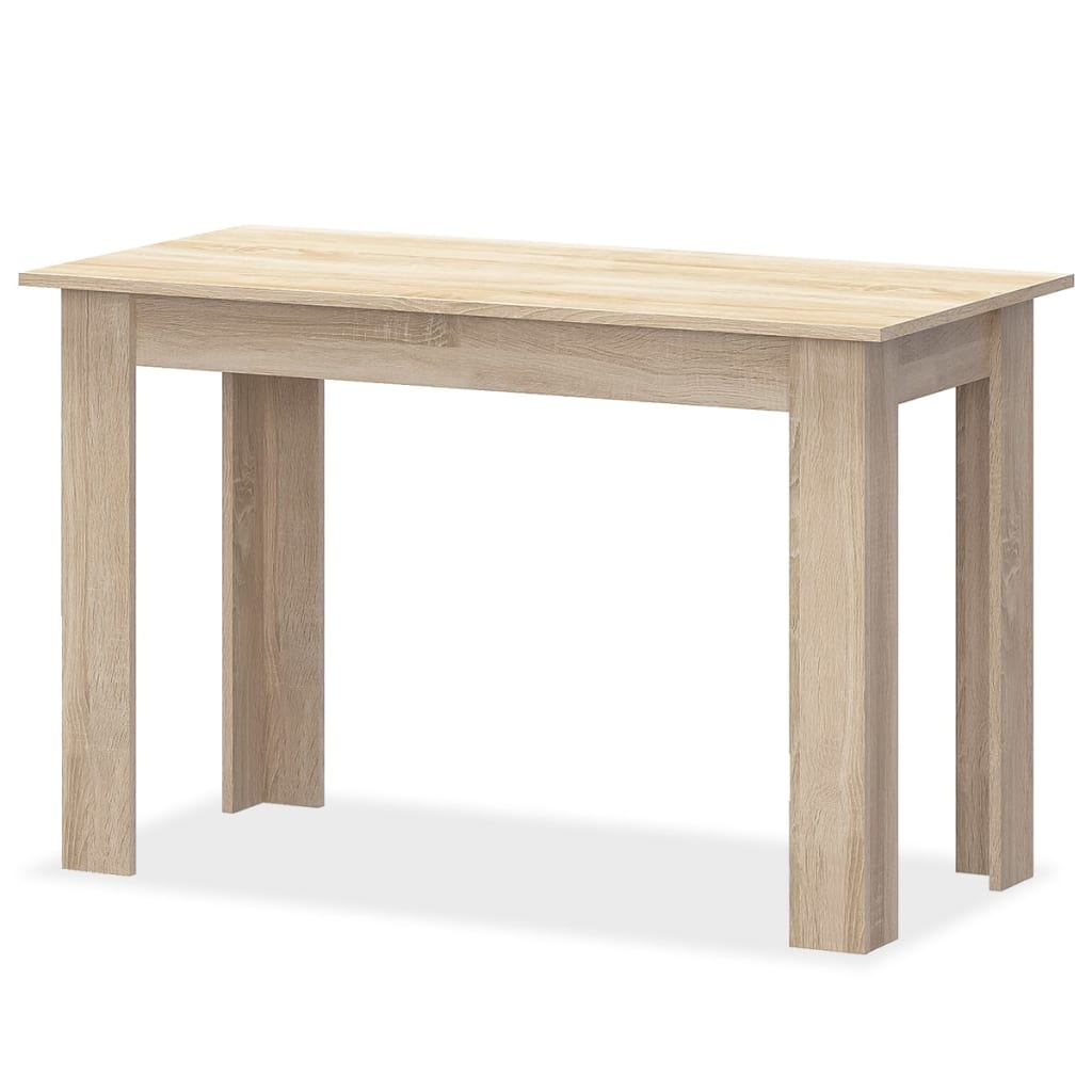 Eettafel en banken 3 st bewerkt hout eikenkleurig is nu te koop bij PeponiXL, paradijselijk wonen!