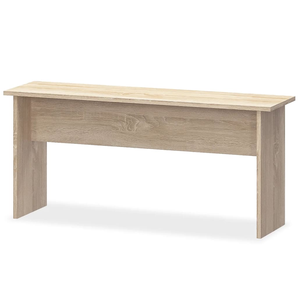 Eettafel en banken 3 st bewerkt hout eikenkleurig is nu te koop bij PeponiXL, paradijselijk wonen!