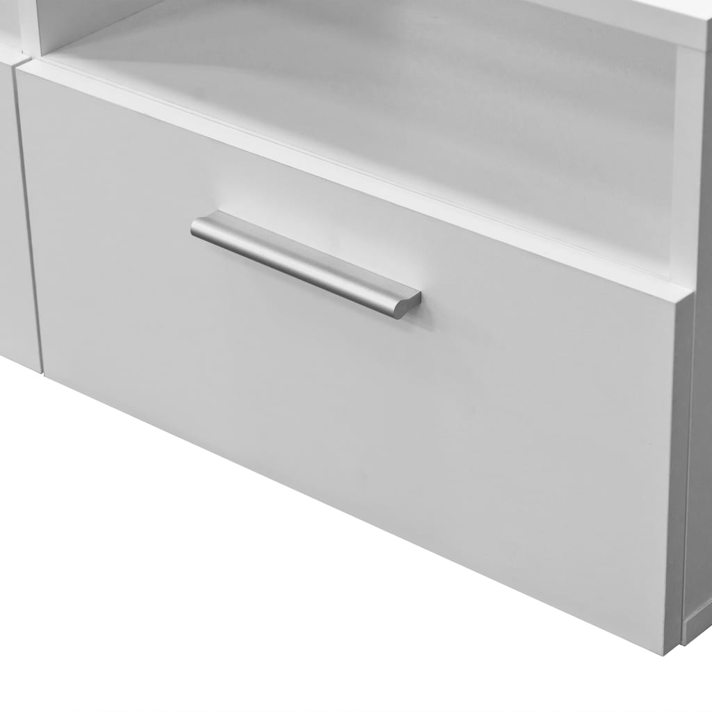 Tv-meubel 95x35x36 cm bewerkt hout wit is nu te koop bij PeponiXL, paradijselijk wonen!