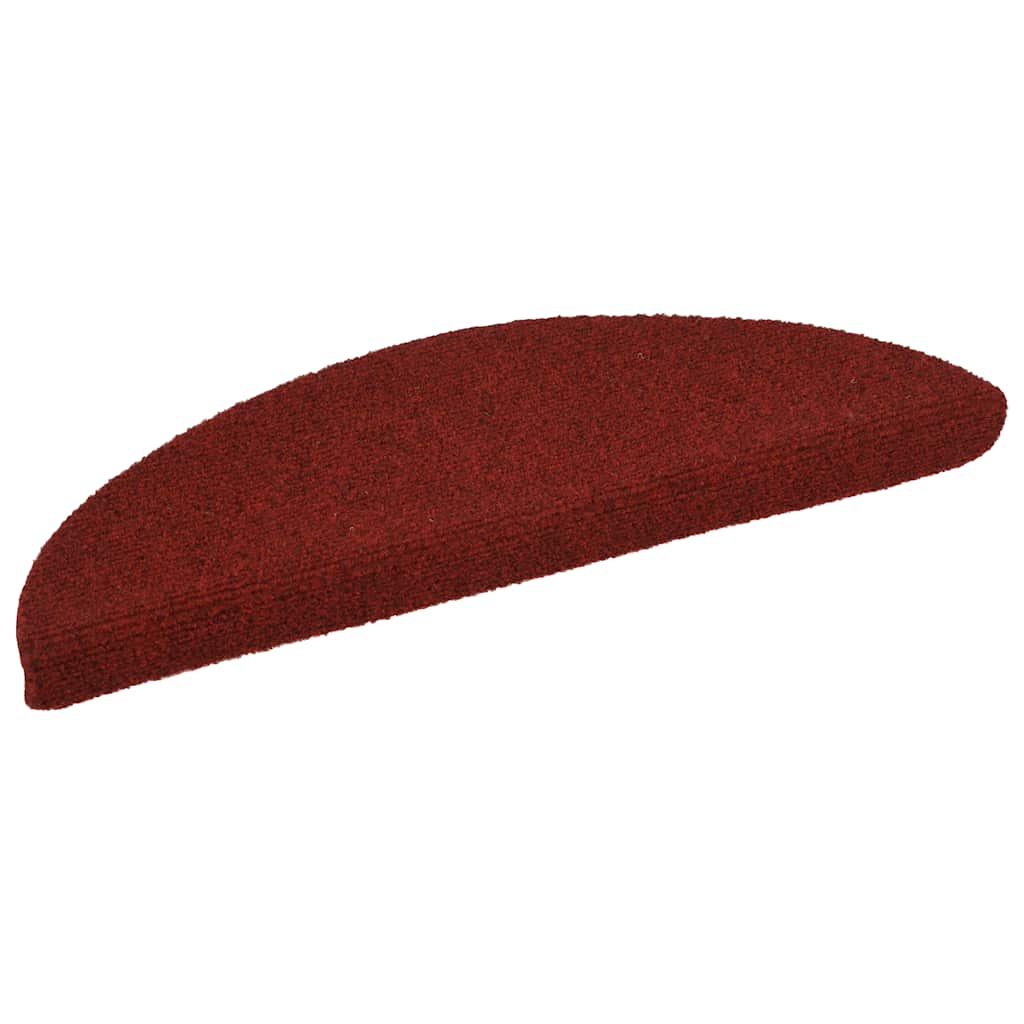 Trapmatten Zelfklevend 15 stuks 56x17x3 cm Bordeaux Rood Halfrond is nu te koop bij PeponiXL, paradijselijk wonen!